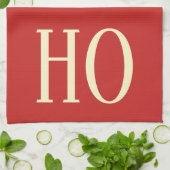 CHRISTMAS HOLIDAY GRAPHIC HO KITCHEN DISH TOWEL THEEDOEK (Gevouwen)