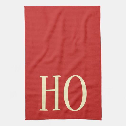 CHRISTMAS HOLIDAY GRAPHIC HO KITCHEN DISH TOWEL THEEDOEK (Verticaal)