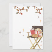 Christmas Holiday Movie Soirée Fête Invitation (Dos)