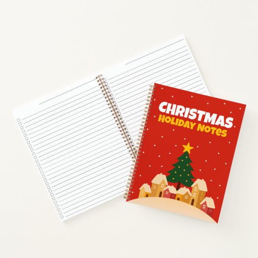 Christmas Holiday Notes – Checklist Notebook Notitieboek (Binnen)