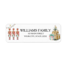 Christmas Holiday Nutcracker Address Label