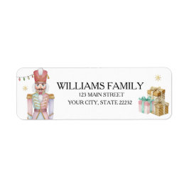 Christmas Holiday Nutcracker Address Label