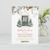Christmas Holiday Open House Invitation (Debout devant)