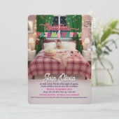 Christmas Holiday Pajama Party Invitation (Debout devant)
