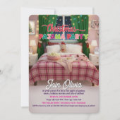Christmas Holiday Pajama Party Invitation (Devant)