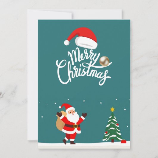 Christmas Holiday Party bewerkbaar afdrukbaar Kaart (Voorkant)