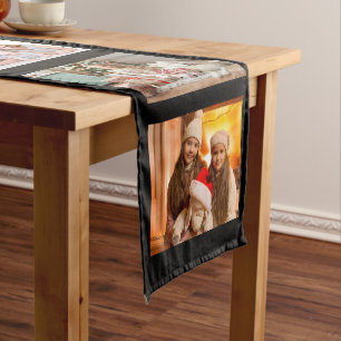 Christmas Holiday Photo Home Decor Keepsake Black Medium Tafelloper