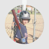 Christmas Holiday Photo Simple Baseball Sports (dos)