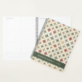 Christmas Holiday Snowflakes Pattern Personalized (Devant avec enveloppe)