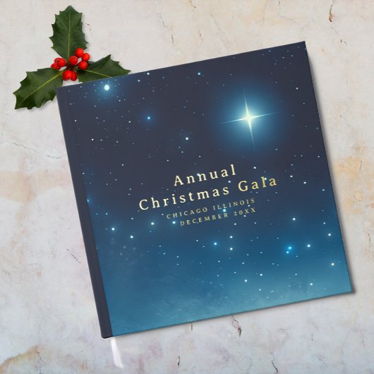 Christmas Holiday Star Foil Livre d'or