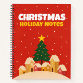 Christmas Holiday Traditions Notebook Graph Notes Notitieboek (Voorkant)