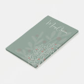 Christmas holidays abstract floral design post-it® notes (Schuin)