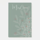 Christmas holidays abstract floral design post-it® notes (Voorkant)