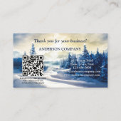 Christmas Holidays Entreprise Merci Carte de visit (Dos)