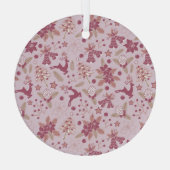 Christmas holidays glas ornament (Achterkant)