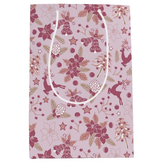 Christmas holidays medium cadeauzakje (Voorkant)