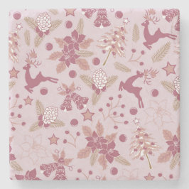 Christmas holidays stenen onderzetter