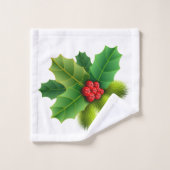Christmas Holly (Gant de toilette)