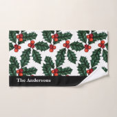 Christmas Holly (Serviette à main)