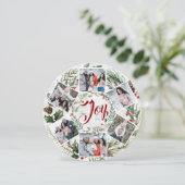 Christmas Holly 6 PHOTOS Birch Bark Carte de vacan (Debout devant)