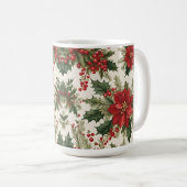 Christmas Holly & Berries Mug (Devant droit)