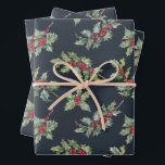 Christmas Holly Berry Branches avec Feuille<br><div class="desc">Berries de Christmas</div>