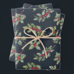 Christmas Holly Berry Branches avec Feuille<br><div class="desc">Berries de Christmas</div>