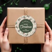 Christmas Holly Berry Homemade Food Holiday Baking Ronde Sticker