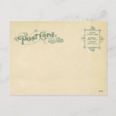 Christmas Holly Cat  Reproduction Briefkaart (Achterkant)