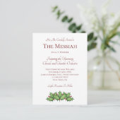 Christmas Holly Classique Music Concert Invitation (Debout devant)