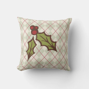 Christmas Holly Coussin