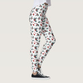 Christmas Holly et Berries Leggings (Droite)