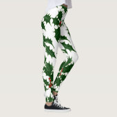 Christmas Holly et Berries Leggings (Droite)