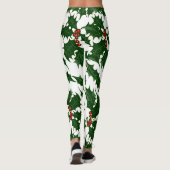 Christmas Holly et Berries Leggings (Dos)
