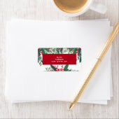 Christmas Holly Étiquette (En situation)