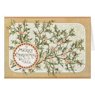 Christmas Holly Jolie Antique Salutation