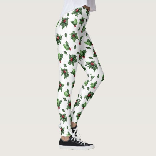 Christmas Holly Leggings (Droite)