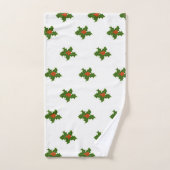 Christmas Holly Motif (Serviette à main)