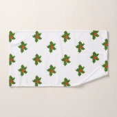 Christmas Holly Motif (Serviette à main)
