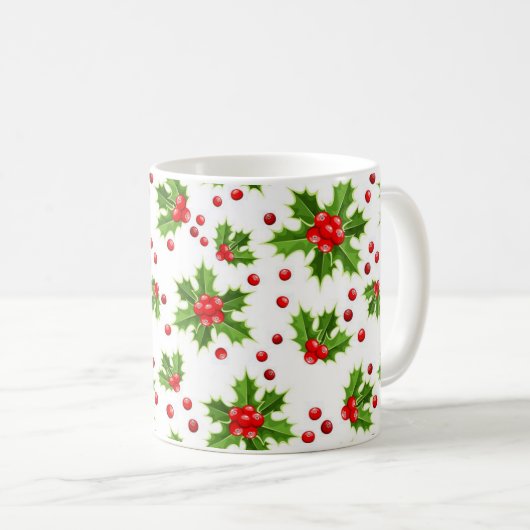 Christmas Holly Mug (Devant droit)