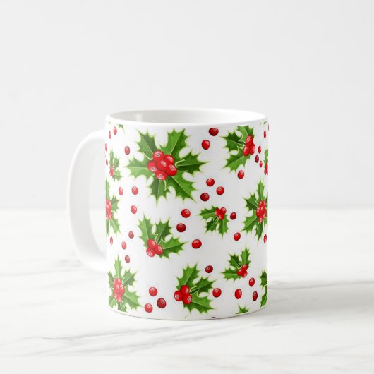 Christmas Holly Mug (Devant gauche)