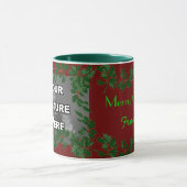 Christmas Holly Photo Mug (Centre)