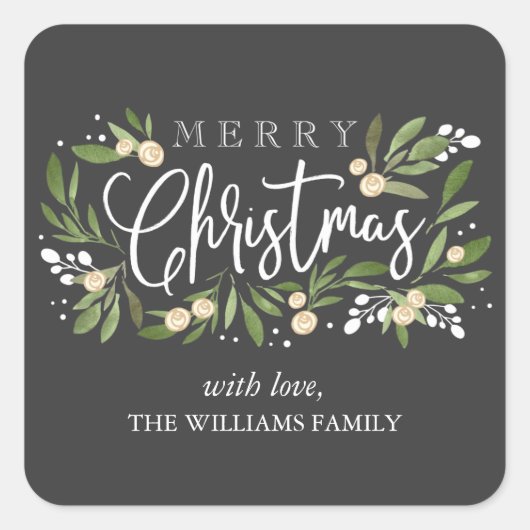 Christmas Holly - Sticker de vacances (Devant)