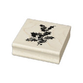  "CHRISTMAS HOLLY" WOOD ART STAMP 	RUBBERSTEMPEL (Stempel)