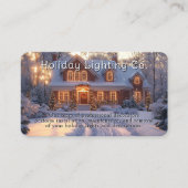 Christmas Home Lights Decorations Visitekaartje (Voorkant)