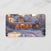 Christmas Home Lights Decorations Visitekaartje (Achterkant)
