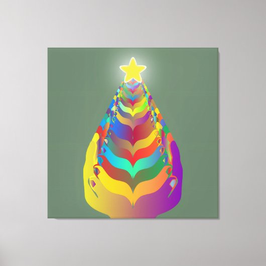 Christmas Hope and Togetherness Canvas Afdruk (Voorkant)