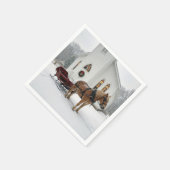 Christmas Horse-Drawn Sleigh Waiting By a Chapel Servet (Hoek)