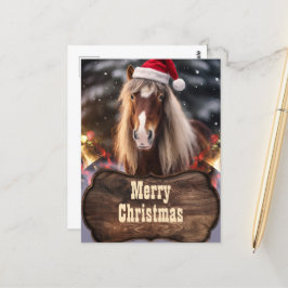 Christmas Horse Ranch Briefkaart