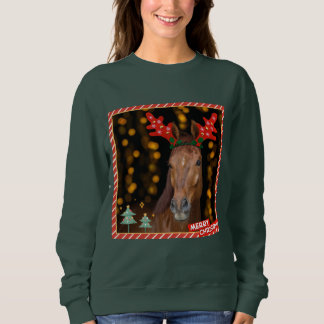 christmas horsie sweater